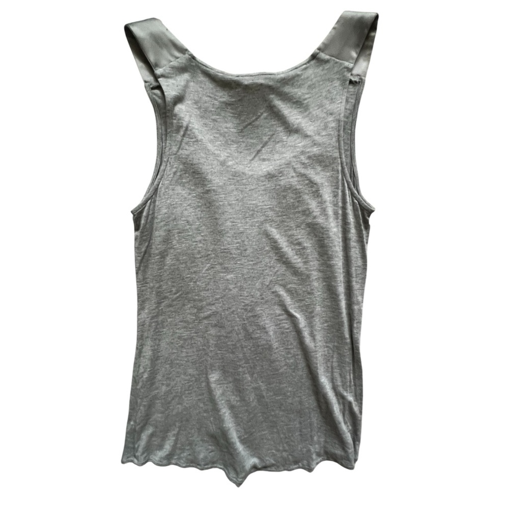 Kenar Silver Ruffle Tank Top EUC M - Picture 6 of 7